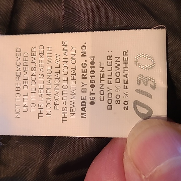 Calvin Klein Black Down Fur Jacket (needs spot cleaning) - Picture 14 of 16